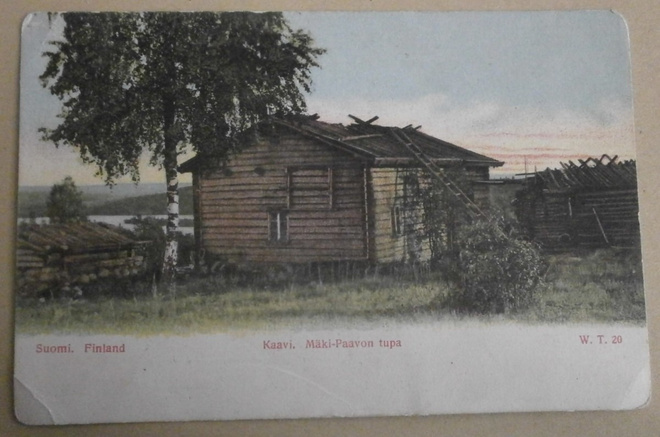 Kaavi, Mäki-Paavon tupa, vanha väripk, p. 1917