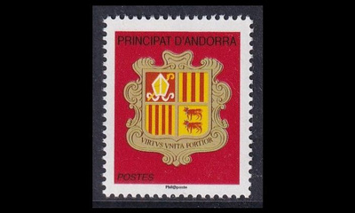 Andorra Fr 722 ** Käyttösarja vaakuna (2010)