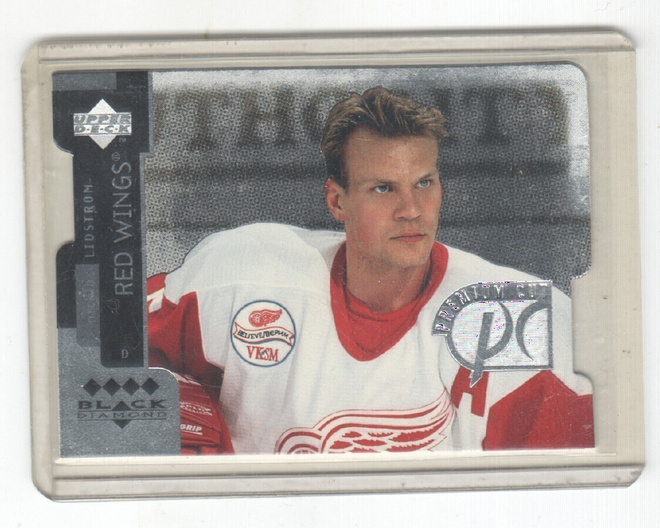 97-98 UD Blackdiamonds Premium cut quad Nicklas Lidström