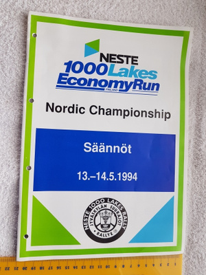 Neste 1000 lakes economy run finland säännöt 1994