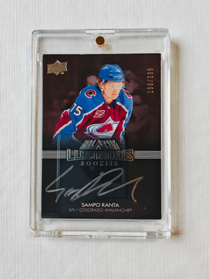 Sampo Ranta - 21-22 UD Black Lustrous Rookies Auto /299