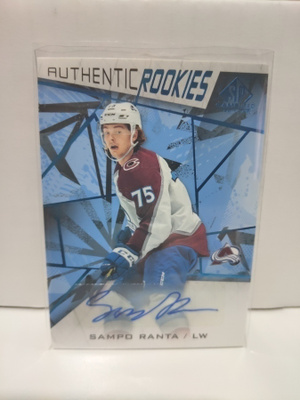 2021-22 SP Game Used - Blue Auto #167 Sampo Ranta