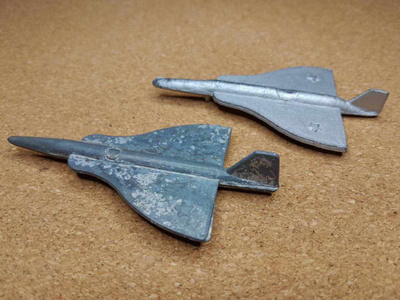 Tupolev Tu-144 2x n.1960/70-luku yliääni pieni metalli lento