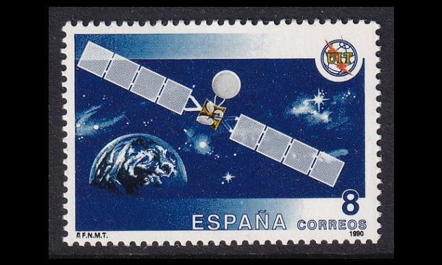 Espanja 2939 ** ITU 125v satelliiitti (1990)