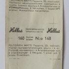 JENKKI Hellas Jääkiekko-sarja 1965 MATTI PELTONEN N:o 148 - pikkukuva 2