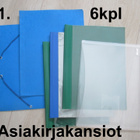 Asiakirjakansiot, välilehdet, muovitaskut n. 3kg / 250kpl - pikkukuva 2