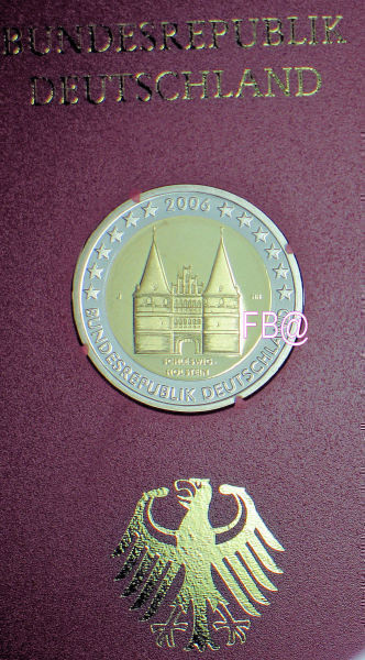 2006 SAKSA 2euro juhlaraha Holstein kirjaimella J proof