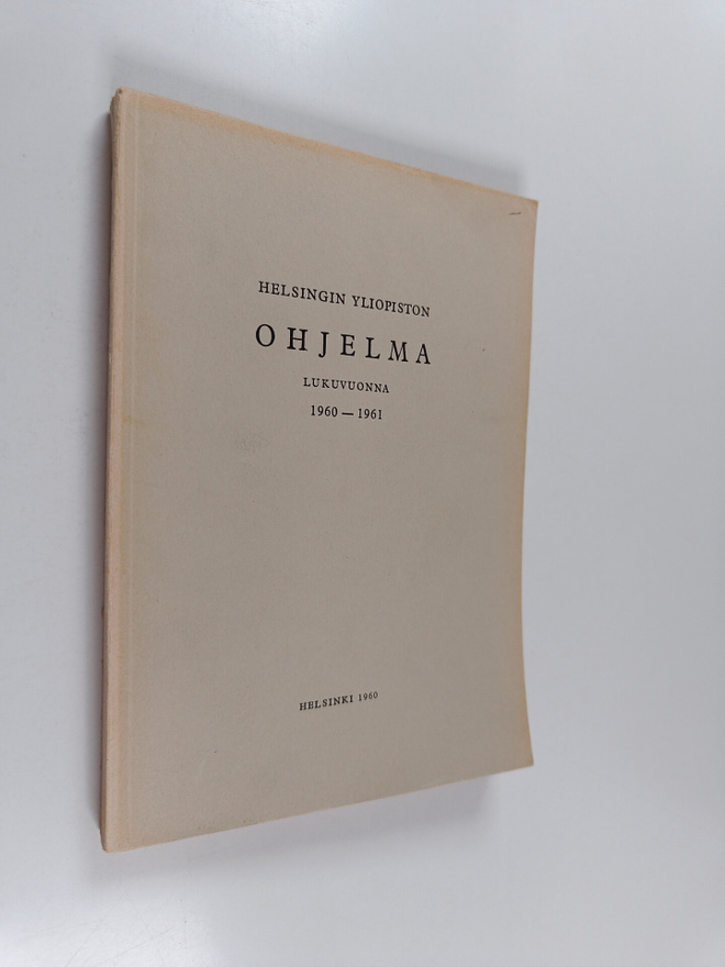 Helsingin yliopiston ohjelma vuonna 1960-1961