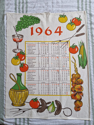 1964 kalenteripyyhe huippukunto