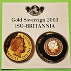 Englanti, PROOF Sovereign 2003 kultaraha. - pikkukuva 2