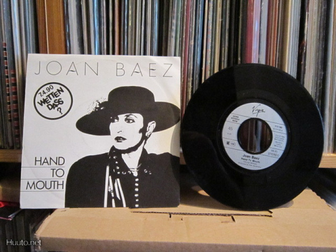 Joan Baez 7" 1990 Hand To Mouth Virgin 113 160
