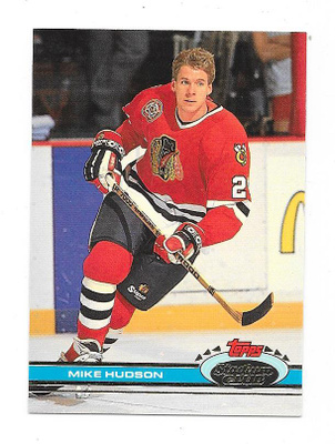 1992-93 Stadium Club #22 Mike Hudson Chicago Blackhawks