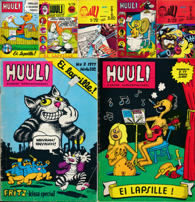 HUULI 7 numeroa 1976-1977 ROBERT CRUMB Juntunen KIM DEITCH