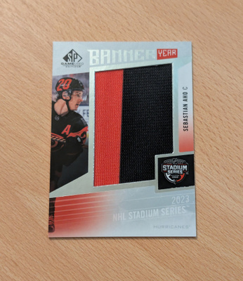 2023-24 SP Game Used Sebastian Aho Banner Year