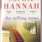 Sophie Hannah: The telling error - pikkukuva 1