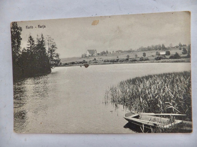 VANHA Postikortti Karjaa 1912