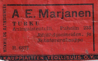 Turku,  A. E. Marjanen R 6827  b589