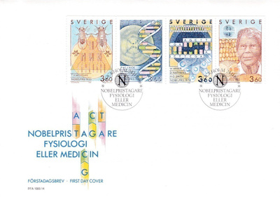 RUOTSI 1989 - Fa 1589/92 FDC KUORI