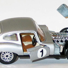 Majorette Jaguar E-type coupe hopeanharmaa, 1:24 - pikkukuva 1