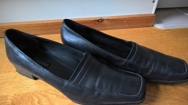 Ecco mustat Avokkaat nahkaa / Nahkakengät - koko 40