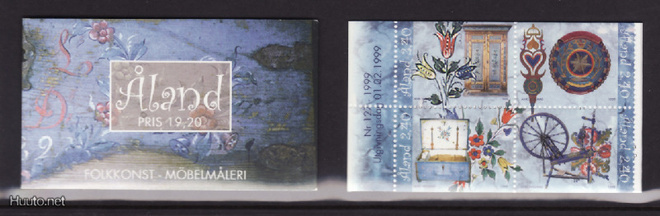Ahvenanmaa v 1999,KANSANTAIDETTA_HUONEKALUMAALAU ,pt nelilö