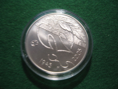 Suomi 10e hopea juhlaraha 60 Rauhan vuotta - 2005