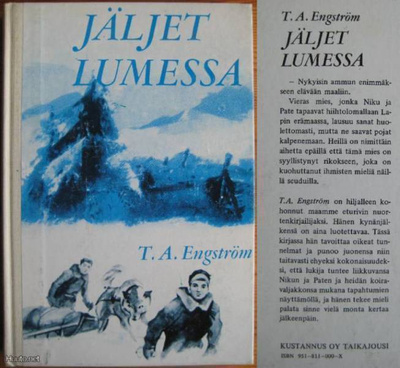 T. A. Engström: Jäljet lumessa 2p. 1976  (Kovakantinen)