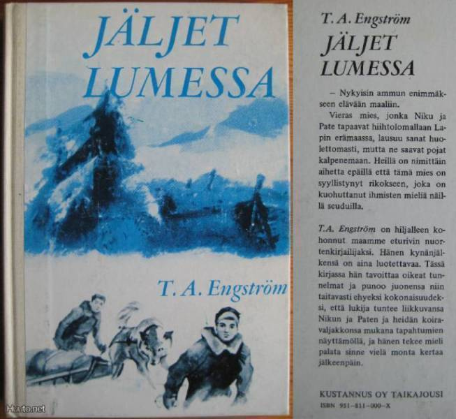 T. A. Engström: Jäljet lumessa 2p. 1976  (Kovakantinen)