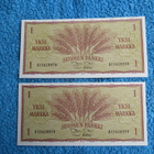 2 kpl 1 markka 1963 - pikkukuva 1