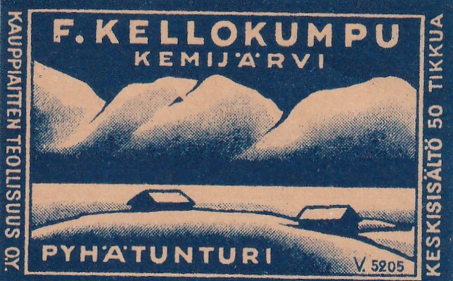 Kemijärvi, Pyhätunturi,  F. Kellokumpu, V5205    .s43