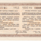 OKK 1953 Suomen Valtion Arpajaisobligaatio - pikkukuva 1