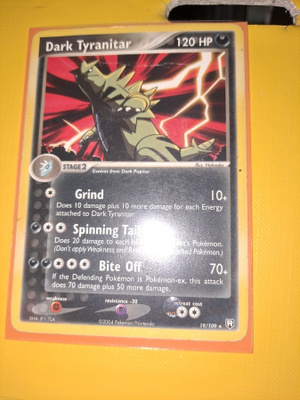 Dark Tyranitar 19/109 Ex Team Rocket Returns Rare card