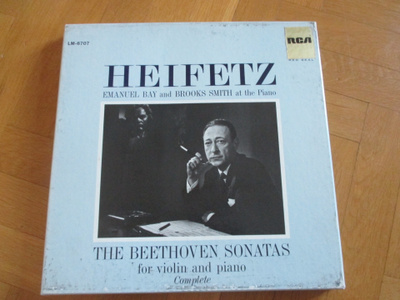 Jascha Heifetz: Beethoven Viulusonaatit. RCA 5LP