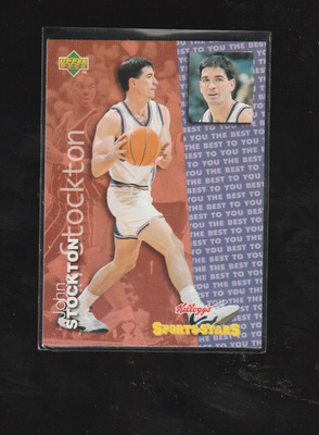 John Stockton 1997 UD Kellogg's Sports Stars (Finland)