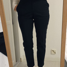 Mustat kapealahkeiset suorat housut H&M 38 koko - pikkukuva 1