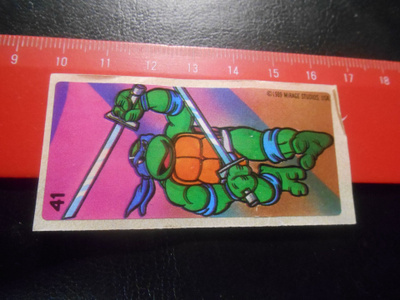 K16 Dunkin Turtles purkkatarra  # 41