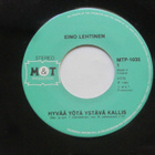Eino Lehtinen:Hyvää yötä ystävä kallis 7" single 1980 - pikkukuva 2