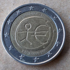 2 € juhlaraha BELGIA 2009 EMU 10 vuotta - pikkukuva 1