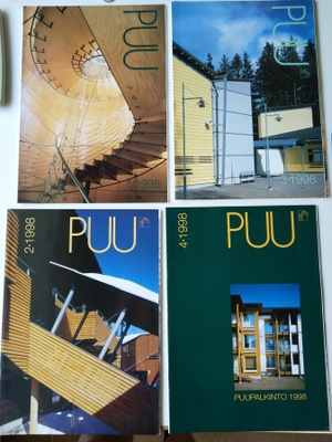 Puu lehti 1998 vuosikerta, 4 kappaletta lehtiä