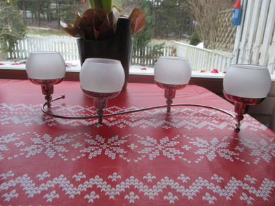 PARTYLITE HOPEAKÖYNNÖS HUURRE SOMISTEILLA