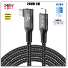USB-C Thunderbolt 4 kulmakaapeli 40Gbps 240W 8K /1m #32137 - pikkukuva 2