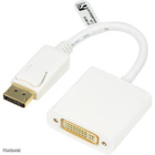 Deltaco DisplayPort uros - DVI-I naaras, 0.2m,valkoinen UUSI - pikkukuva 1