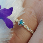 Spinning jewelry, turkoosi kivellä 925 hopea sormus. Koko 17 - pikkukuva 2