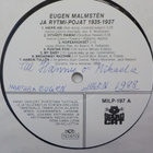 EUGEN MALMSTÉN JA RYTMI- POJAT - 1935-1937 M-/M- LP+ NIMMARI - pikkukuva 3
