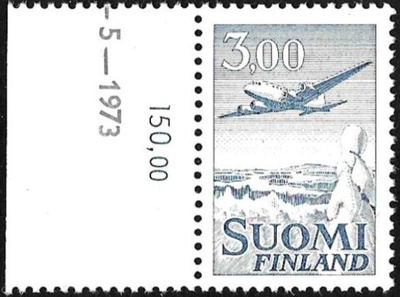 1963 Yleismerkki Lentok 3,00 typ II pap yEG LaPe 577 II y