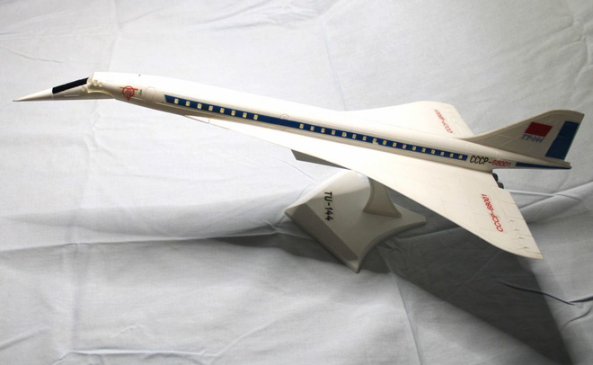Suuri koko aito 1960-70 vanha tuotanto Tupolev pienoismalli