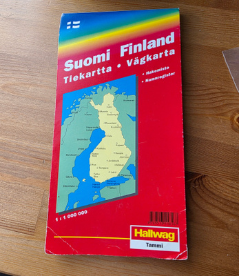 Suomi Finland tiekartta 1 : 1 000 000