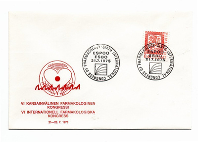 Espoo: Farmakologinen kongressi (erikoisleima 21.7.1975)