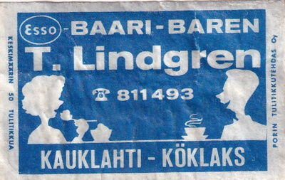 Kauklahti - Köklaks  ESSO Baari - Baren  b523