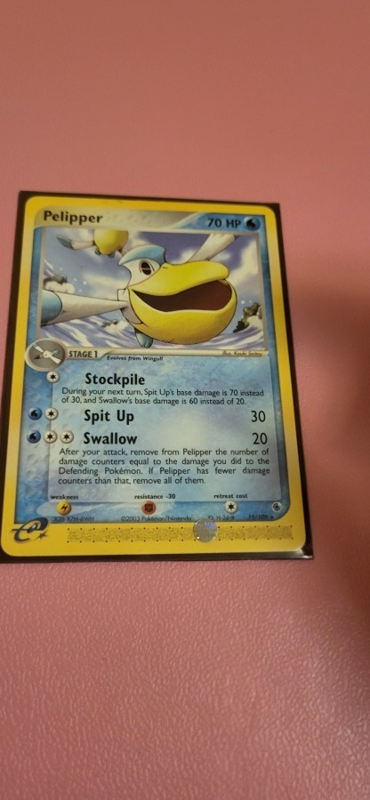 Pelipper #19 Pokemon Ruby & Sapphire RARE card